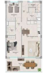 Verasol home apartment 3 bedrooms santa pola costa blanca vsh 1046